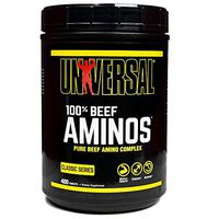 Universal Nutrition - 100% Beef Aminos -3g of Beef Protein Isolate for Recovery and Growth - 400 Tabs