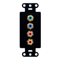 Legrand - On-Q WP1010BK PreConfigured Component Video w/ Digital Audio Strap, Black