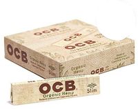 48 OCB Organic Hemp King Size Slim Cigarette Rolling Papers Packs (32 Rolling Papers Per Pack) + Limited Edition Beamer Smoke Sticker. Used with Legal Smoking Herbs, Tobacco, and Herbal Mixes