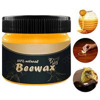 Wood Seasoning Beeswax, Traditional Beeswax Polish for Wood & Furniture, Natural Unscented Beeswax Wood Polish Home Cleaning Furniture Care Wood Protection All-Purpose Beeswax for Wood Cleaner