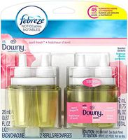 Febreze Noticeable With Downy April Fresh Scent Dual Oil Refill Air Freshener (2 Count, 1.75 Oz), 0.11 Pound