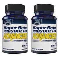 Super Beta Prostate P3 Advanced Prostate Supplement for Men – Reduce Bathroom Trips, Promote Sleep, Support Urinary Health & Bladder Emptying. Beta-Sitosterol, not Saw Palmetto. (120 Caplets, 2-Pack)