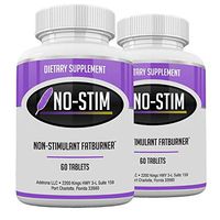 No-Stim 2 Pack- Non Stimulant Fat Burner Diet Pills That Work- No Stimulant Appetite Suppressant & Best Caffeine Free Weight Loss Supplement for Women & Men- Natural Thermogenic Fat Loss Pill- 120 Tab