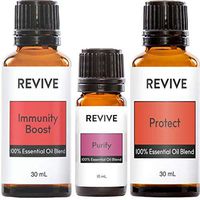 REVIVE Essential Oils PREMIUM COLD & FLU SEASON KIT - 100% Pure Therapeutic Grade, For Diffuser, Humidifier, Massage, Aromatherapy, Skin & Hair Care - Cruelty Free - Unrefined Oils With No Fillers