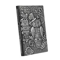 Embossed Journals Hardcover Leather Notebook Diary Vintage Antique Business Office 3D Engraved A5 Journals Notepad Ruled Writing Page Notebook Silver
