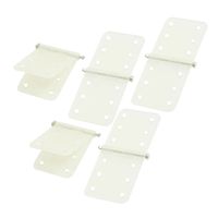 uxcell 5PCS Folding White Nylon Pinned Hinges Parts 11 x 28mm for RC Plane