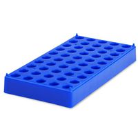 Vial Rack, Membrane Solutions Blue Vial Holds 50 Standard 12mm 2mL vials, Stackable Tube Rack Centrifuge Tubes Rack, 1 Pack