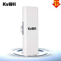 150Mbps WiFi Access Point, KuWFi Waterproof Outdoor Wireless Bridge Outdoor CPE Point to Point 2KM Distance Outdoor Wireless Access Point CPE Router with WiFi Long Range Router More WiFi Range 1000mW