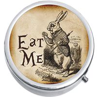 Eat Me Rabbit Wonderland Medicine Vitamin Pill Box