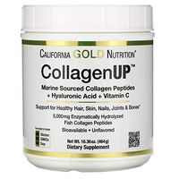 California Gold Nutrition, Collagen UP 5000, Marine-Sourced Collagen Peptides + Hyaluronic Acid + Vitamin C, 16.36 oz , Milk-Free, Egg-Free, Gluten-Free, Peanut Free, Treenut Free, Shellfish Free, CGN