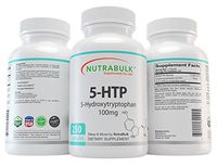 NutraBulk Premium 5-HTP 100mg Capsules - 250 Count