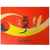 Korean Black Ginseng Roots Preserved with Fructose, Saponin, Panax, 500 Gram