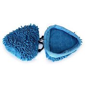 HUAJI Triangle Coral Cloth Cleaning Pad for Steam Mop-Blue