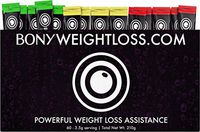 Bony Weightloss: Mixed Flavor 60 Count Sticks with Garcinia Cambogia, Green Coffee Bean, Noni and Yacon - Diet Drink for Men and Women - Carb Blocker and Appetite Suppressant For Natural Weight Loss