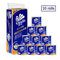 Toilet Paper Bulk, Silky & Smooth Soft Professional Series Premium 4-Ply Toilet Paper, Home Kitchen Toilet Tissue, Soft, Strong and Highly Absorbent Hand Towels for Daily Use, 10 Rolls