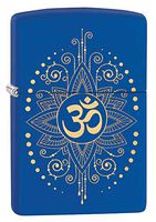 Zippo Spiritual Lighters - Royal Blue Matte Ohm