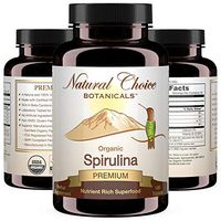 Certified Organic Spirulina, 3000 mg per Serving (1000 mg per Tablet), Supplement - 180 Tablets, 2 Month Supply