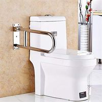 Bathroom Toilet Handrail Stainless Steel Barrier-Free Handle Bathroom Safety Non-Slip Handle for Elderly Pregnant Use