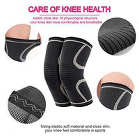 Elastic Compression Knee Pads,Middle-Aged and Elderly Sports Knee Brace,Knee Protection equipments in Exercises, Basketball,Cycling,Mountain Climbing,Running,Football,Suit for Men,Women,Unisex (L)