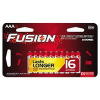 Rayovac 82416LTFUSK Fusion Advanced Alkaline Batteries, AAA, 16/Pack