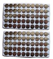 New 100 XAG13 LR44 357 SR44SW A76 Button Cell Battery in Tray FBA