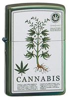 Zippo Cannabis Design, Green