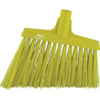 Vikan 29146 Heavy Duty Sweep Floor Broom Head, PET Bristle, Polypropylene Block, 11", Yellow