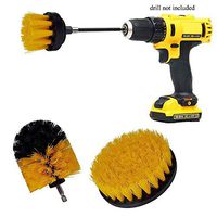 VacFit Drill Brush Scouring Pad Hard Water Stain Remover for Grout, Tiles, Sinks, Bathtub, Bathroom & Kitchen 4 Pieces