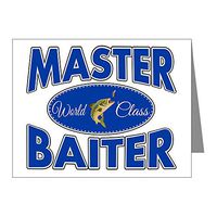 Note Cards (10 Pack) Fishing Master Baiter with Lure