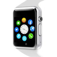WJPILIS Smart Watch Touchscreen Bluetooth Smartwatch Wrist Watch Sports Fitness Tracker with SIM SD Card Slot Camera Pedometer Compatible iPhone iOS Samsung Android for Men Women Kids (White)