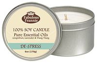Fabulous Frannie De-Stress 100% Pure & Natural Soy Candle 6 oz