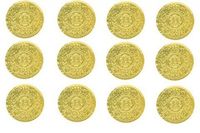 CakeSupplyShop Sjk897a - 500 Gold Foil Medallion Sticker Envelope Seals