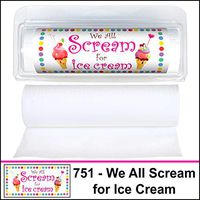 Gotta Tinkle! Mini Travel-Size Toilet Paper Tissue - Christmas & Celebration (3-Pack) (751 We All Scream for Ice Cream)