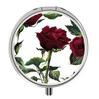 Pill Cases Metal,Custom Round Medecine Case Medecine Bottle Mini Travel Pill Vitamin Decorative Box Case Holder