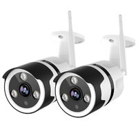 Outdoor Security Camera - 1080P Outdoor Camera Wireless, IP66 Waterproof, FHD Night Vision, Motion Detection, Two-Way Audio, Wired or WiFi, Cloud Storage or TF Card Support (2 Pack)