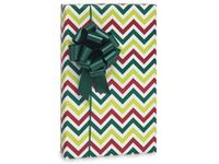 Trendy Red, Green and White Chevron Christmas Gift Wrap Wrapping Paper - 16ft Roll