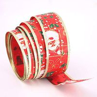 LightInTheBox Christmas New Year Gift Decoration Ribbons Party Supply Xmas Bow Ribbon Wrapps Assorted (Red-Bow, 1 Pack)