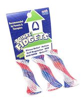 Endless Possibilities Fidget Toy, Sensory Tool for Stress and Anxiety Relief for Students and Adults, Marble and Mesh (Red White Blue Stripe, Package of 3)
