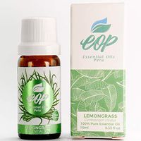 Peruvian Lemongrass Essential Oil (Hierba Buena) – 100% Pure 100% Natural Highest Quality Therapeutic Grade - 10ml/0.33 Fl Oz.
