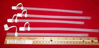 5 New 11” Clear Flex Straws Plastic Reusable Flexible Round Resealable w/Cap