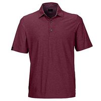Greg Norman 2016 Heather Solid Golf Polo Merlot, Small