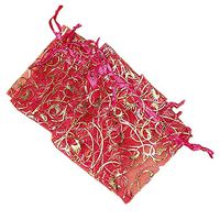 100Pcs Organza Gift Bags Jewellery Christmas Wedding Party Packing Pouches - Peach Ameesi