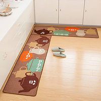 TbpersicwT Home bedroom carpet door mat, Home Kitchen Cocktail Cup Tea Set Anti-Slip Door Mat Floor Entrance Rug Carpet - 5080cm 2