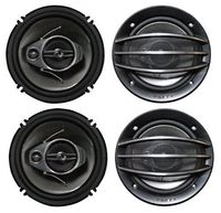 4) PIONEER TS-A1674R 6.5" 350W 3-Way 600W Car Speakers