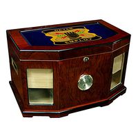 Large Premium Desktop Humidor - Glass Top -US Strategic Command (STRATCOM) DU