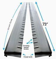 99-06 Chevy Silverado/GMC Sierra Extended Cab Lower Slip-On Metal Rocker Panels (Set of 2)