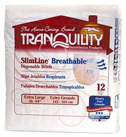 Tranquility SlimLine Breathable Adult Disposable Brief - XL - 72 ct