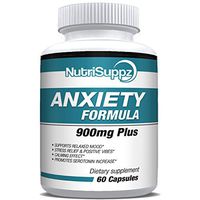Anti Anxiety Supplement 900mg With Gaba, L-Theanine, 5-HTP, Ashwagandha, Magnesium Oxide, St. John's Wort, Chamomile - Positive Mood, Relaxed Mind, Promote Higher Serotonin, Live In Peace