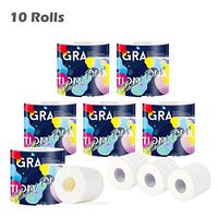 10Rolls Absorbent Toilet Rolls Ultra Soft 4-Ply Toilet Paper