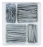 Hardware Nail Assortment Kit, Includes Wire, Finish, Common, Brad and Picture Hanging Nails